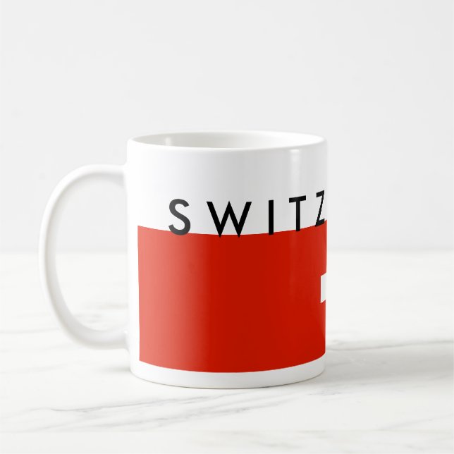 Mug Symbole suisse de nation de drapeau de pays de la (Gauche)