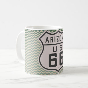 Mug SYMBOLE vintage DE LA ROUTE 66 DE L'Arizona DES AN