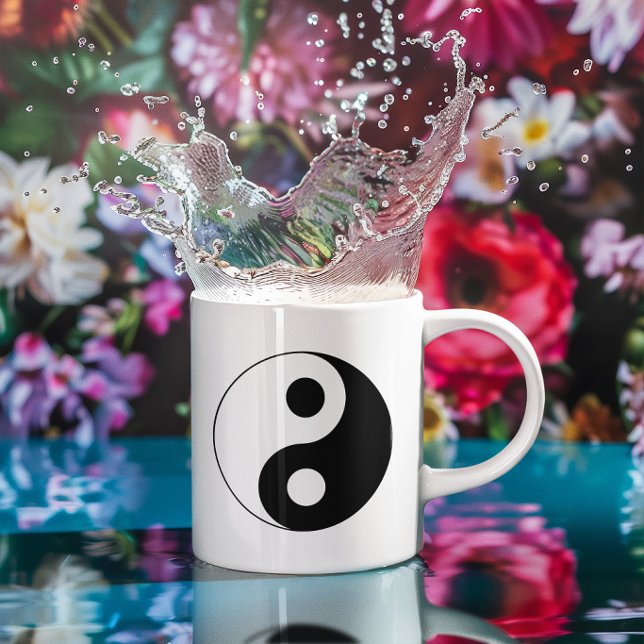 Mug Symbole Yin et Yang blanc et noir (Yin Yang Mug)