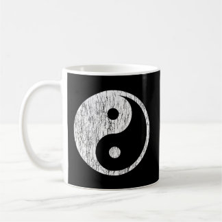 Mug Symbole Yin Yang en détresse