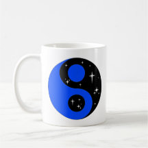 " Symbole Ying Yang Starry "