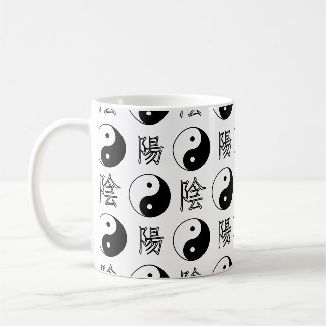 Mug SYMBOLE YINyang Blanc Motif chinois (Gauche)
