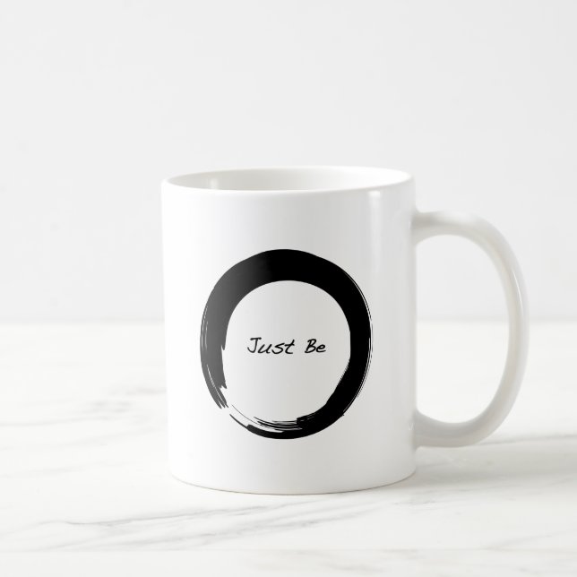 Mug Symbole zen avec "Just Be" (Droite)