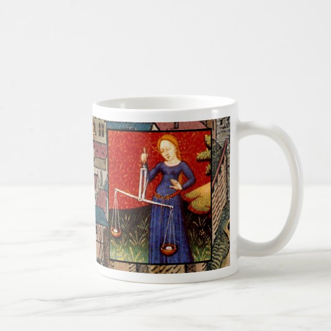 Mug SYMBOLE Zodiaque ANCIEN DE LA Libra Astrologie Cof (Droite)