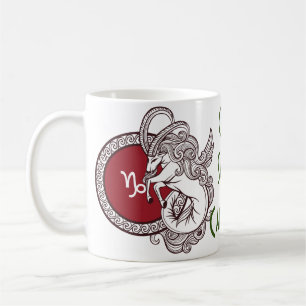 Mug Symbole zodiaque Capricorne personnalisé