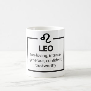 Mug Symbole zodiaque céleste - Traits de Mug/Leo