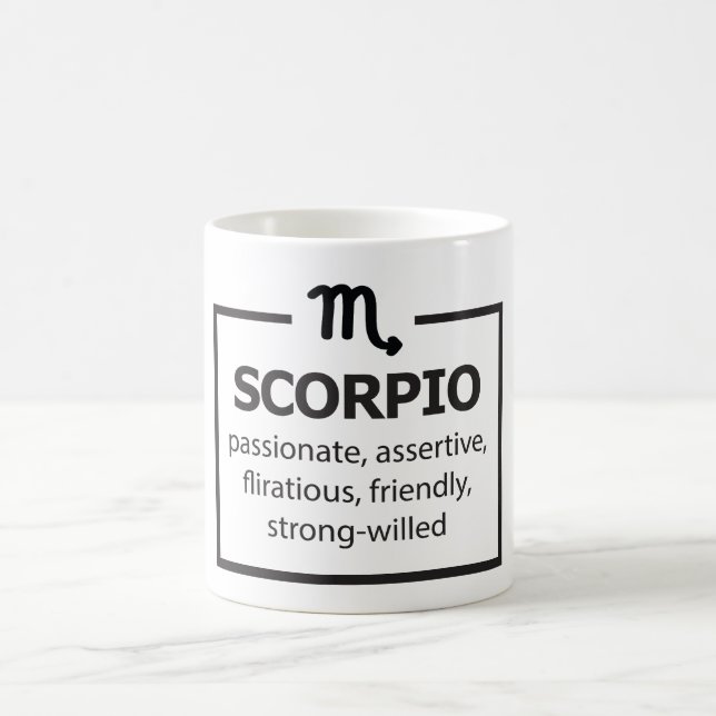 Mug Symbole zodiaque céleste - Traits de Mug/Scorpio (Centre)