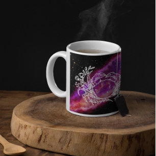 Mug Symbole zodiaque de la constellation du cancer ros