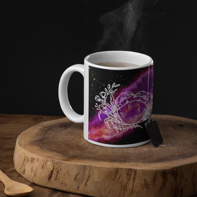 Mug Symbole zodiaque de la constellation du cancer ros (Créateur téléchargé)