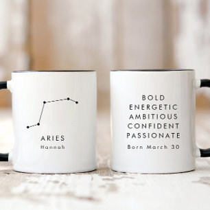 Mug Symbole Zodiaque des baies minimalistes personnali