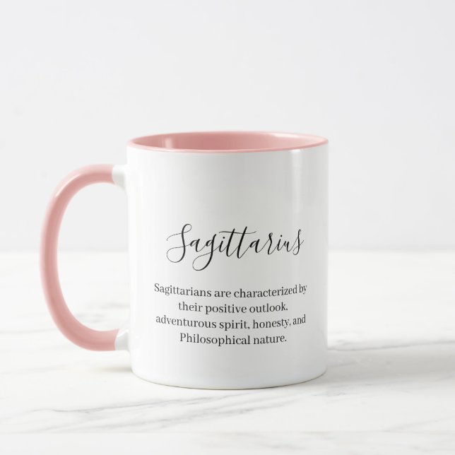 Mug Symbole Zodiaque des baies personnalisées Nom et t (Gauche)