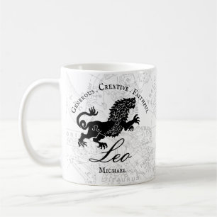 Mug SYMBOLE Zodiaque Léo Personnalisé Astrologie Vin