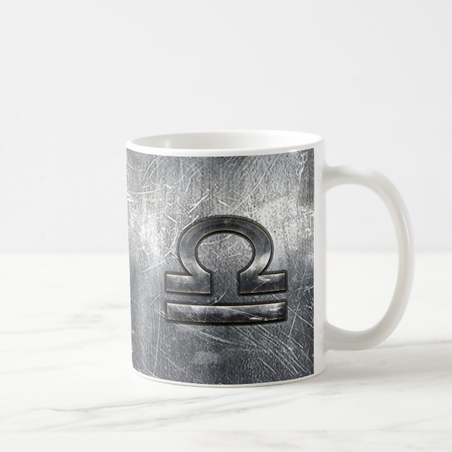 Mug SYMBOLE Zodiaque Libra Acier industriel désorganis (Droite)
