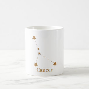 Mug SYMBOLE Zodiaque moderne Cancer de l'or   Eau de l