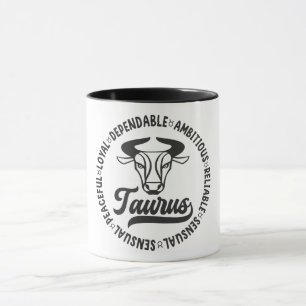 Mug Symbole zodiaque mou Caractéristiques/Taurus