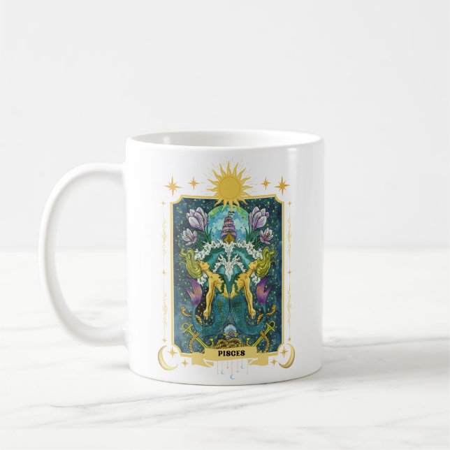 Mug Symbole zodiaque Pisces 11 oz (Gauche)
