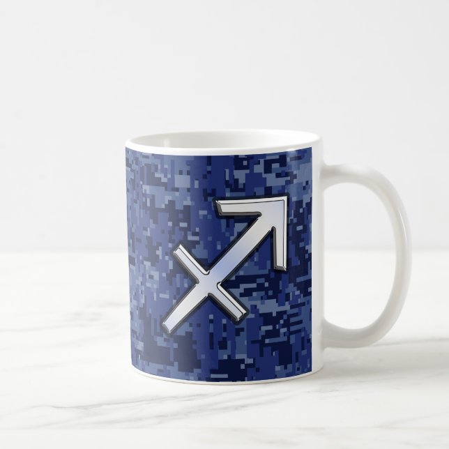 Mug SYMBOLE Zodiaque Sagittaire Argent Camion numériqu (Droite)