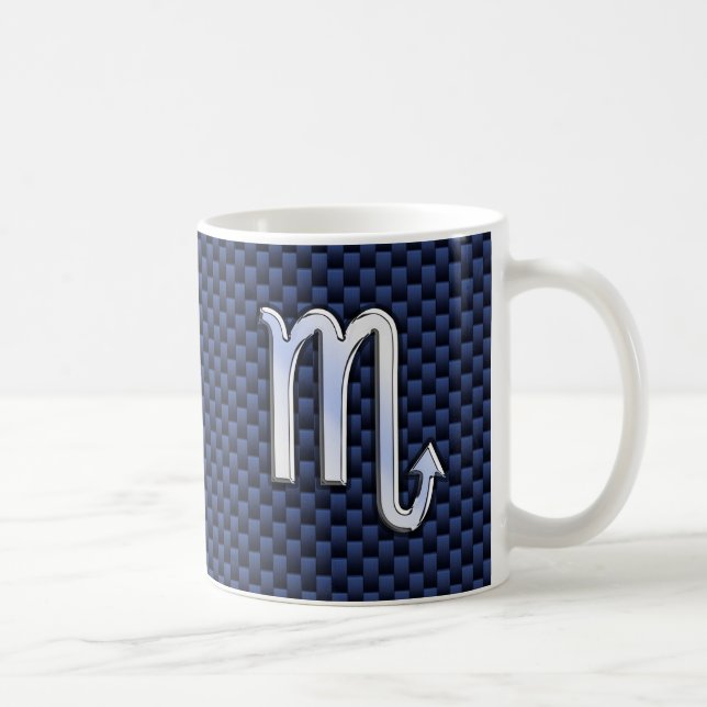 Mug SYMBOLE Zodiaque Scorpio Marine Bleu en fibre de c (Droite)