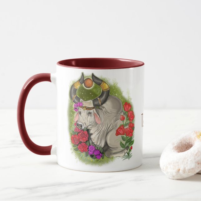 Mug SYMBOLE Zodiaque Taurus (Avec donut)