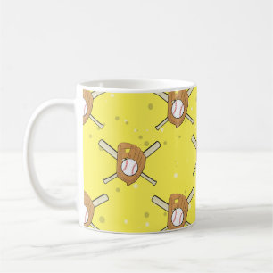 Mug Symboles de baseball - Motif ininterrompu sur Jaun
