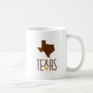 Mug Symboles du Texas, État du Texas, marron