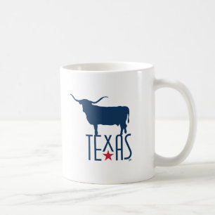 Mug Symboles du Texas, Longhorn, marine