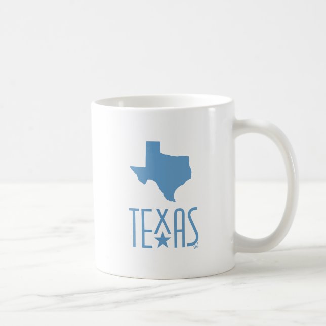Mug Symboles du Texas, Texas, bleu (Droite)