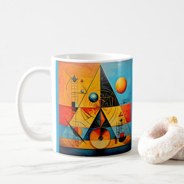 Mug Symboles géométriques Abstrait #07 (Avec donut)