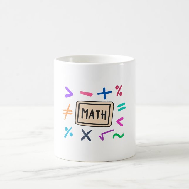 Mug Symboles mathématiques pour les élèves et les pare (Centre)