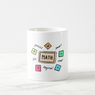 Mug Symboles mathématiques pour les élèves et les pare
