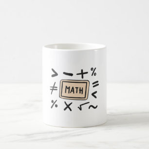 Mug Symboles mathématiques pour les élèves et les pare