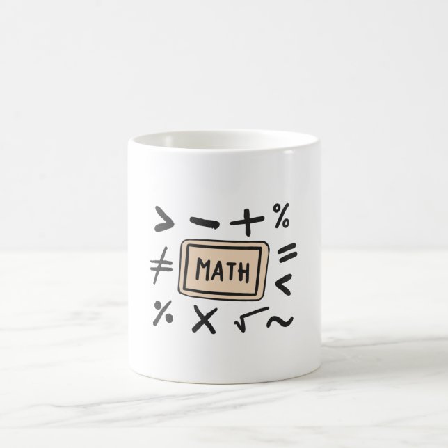 Mug Symboles mathématiques pour les élèves et les pare (Centre)