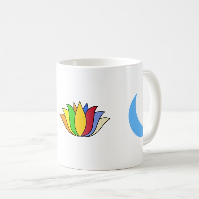 Mug Symboles Yoga auto-réalisateurs (Devant droit)