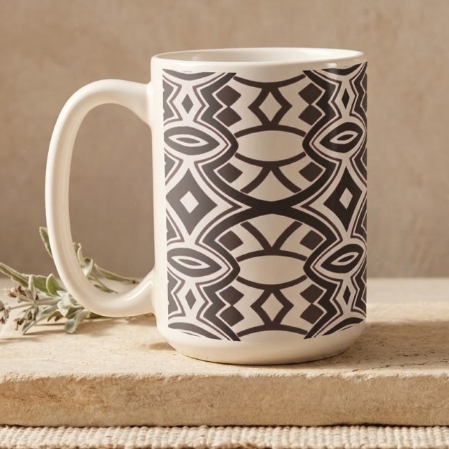 Mug Symétrie diamant et ovale chic (Créateur téléchargé)