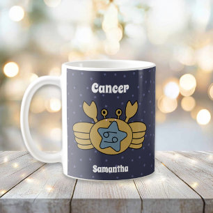 Mug Sympa Cancer Illustré Zodiac Personnalisé