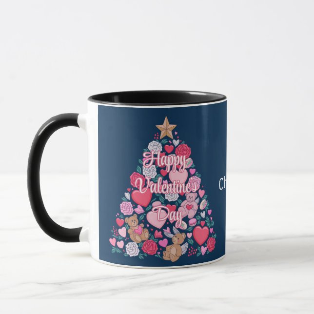 Mug Sympa Valentine's Personnalisé Arbre (Gauche)