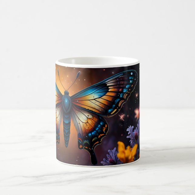 Mug Symphonie du crépuscule : Le papillon dans un jard (Centre)
