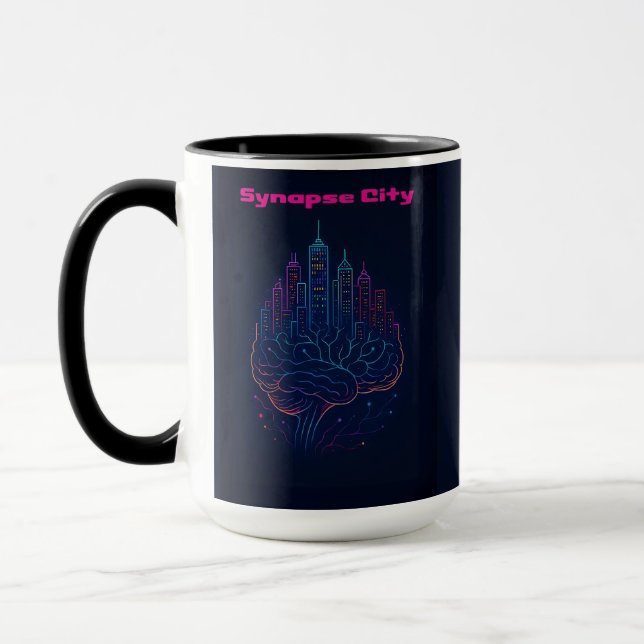 Mug Synapse City – Where Thoughts Never Sleep (Gauche)