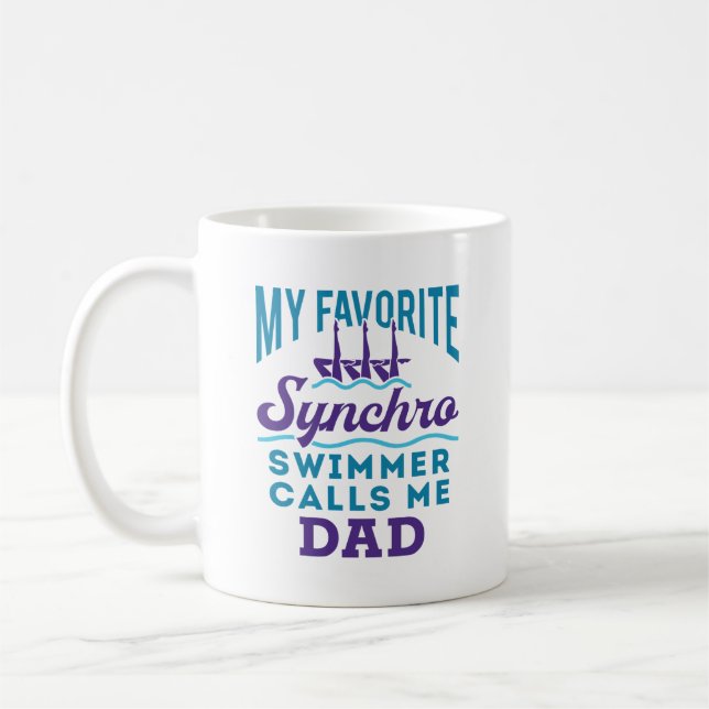 Mug Synchro papa de natation synchronisée (Gauche)