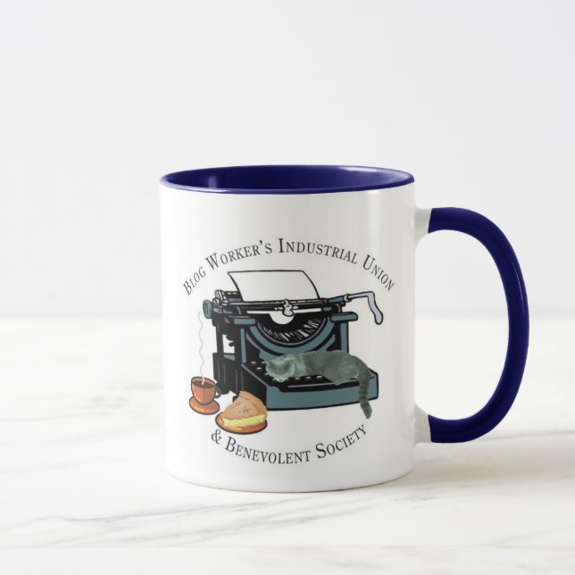 Mug Syndicat ouvrier de travailleurs de blog (Droite)