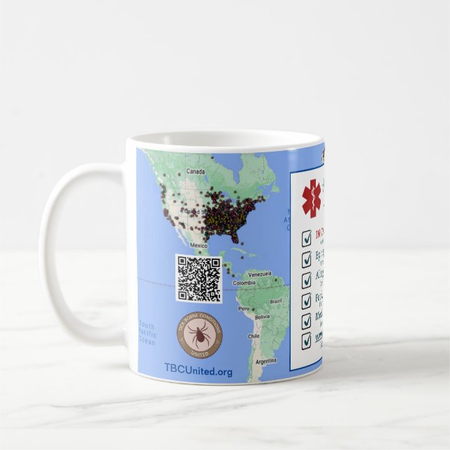 Mug Syndrome alpha-gal (11 oz.) Musique de sensibilisa (Gauche)