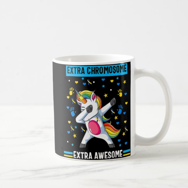Mug Syndrome de Unicorn Down conscience extra chromoso (Droite)