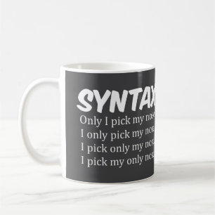 Mug Syntaxe Collecte drôle de nez