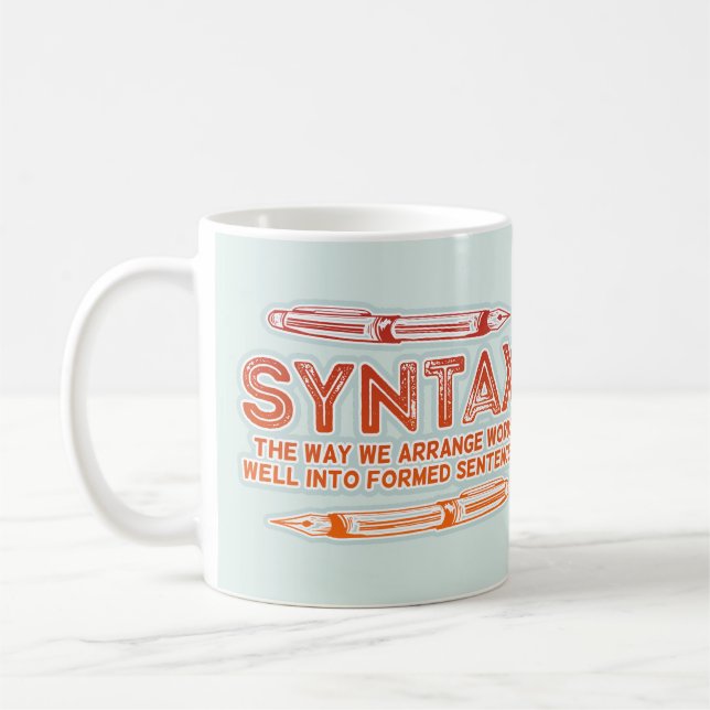 Mug Syntaxe Funky Structure de la phrase Grammaire (Gauche)
