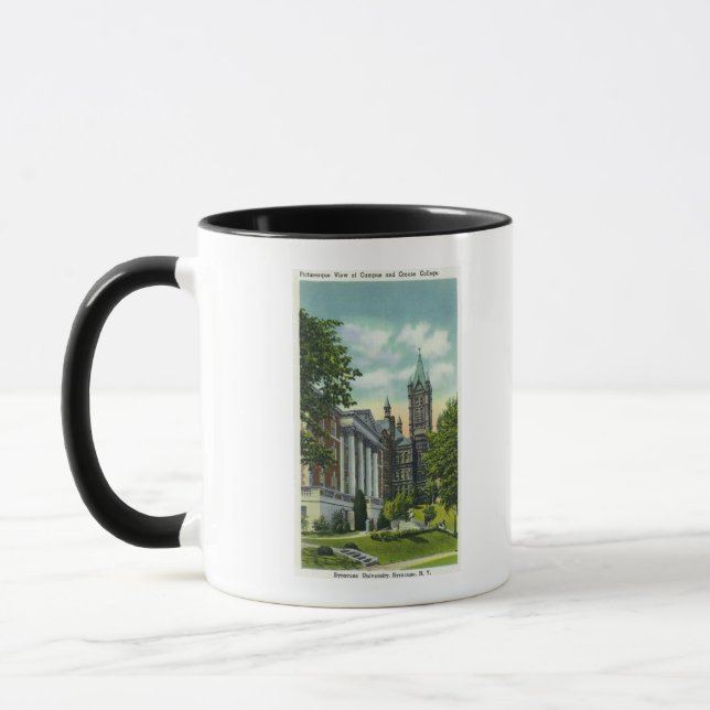 Mug Syracuse U Campus Vue montrant Crouse College (Gauche)