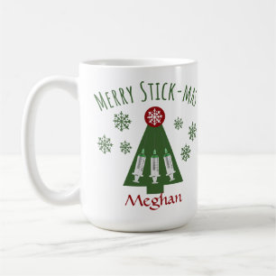 Mug Syringue d'arbre de Noël personnelle phlébotomiste