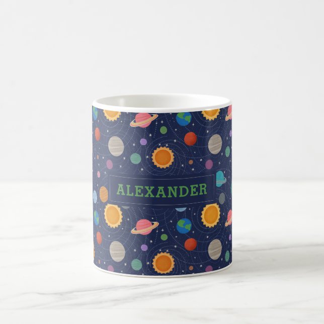 Mug Système solaire avec Soleil et Planètes Personnali (Centre)