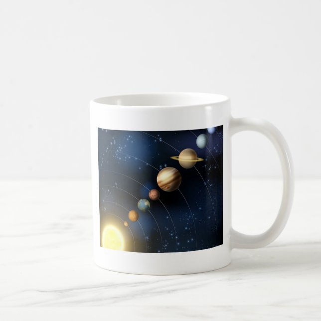 Mug Système solaire de l'espace (Droite)