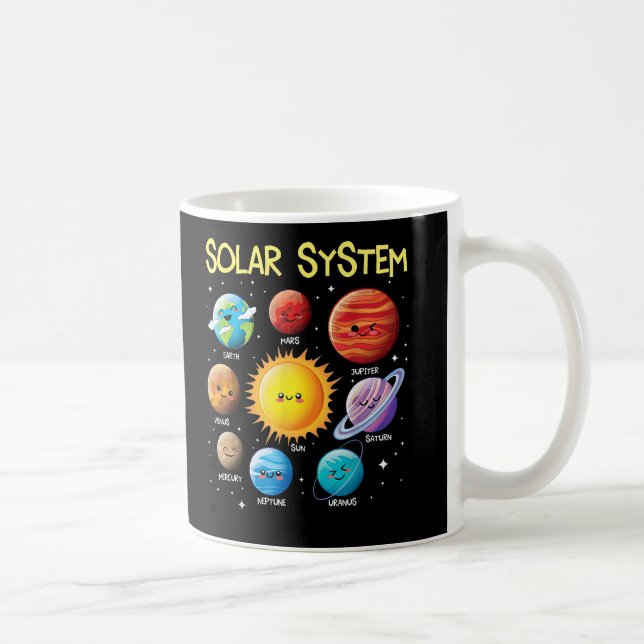 Mug Système Solaire Face Planètes Space Science Enseig (Droite)