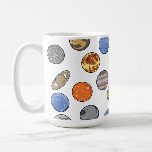 Mug Système solaire Galaxie spatiale (Gauche)